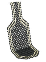 Poťah sedadla guličkový - 127 x 38 cm, čierny