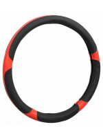 Poťah na volant GRIP - červený / čierny