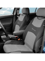 Poťah sedadla TRIKO predný - tmavo šedý, 2 ks