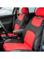 Poťah sedadla TRIKO predný - 2 ks, červený