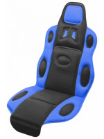 Poťah sedadla Race - univerzálny, čierno / modrý