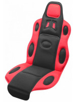 Poťah sedadla Race - čierno / červený