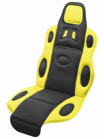 Poťah sedadla Race - univerzálny, čierno / žltý