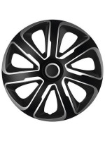 Sada krytov kolies Livorno Carbon 14 - čierno/strieborná