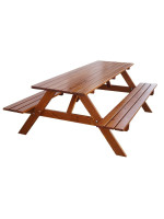 Záhradná zostava PIKNIK lakovaná - 160 cm