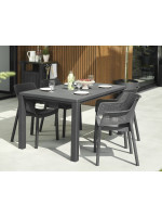 Stôl Júlia - 146 cm, antracit