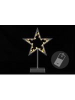 NEXOS Dekorácia,20 LED, hviezda na stojančeku, 38 cm