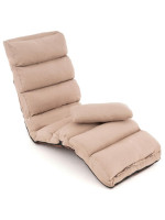 Nastaviteľné lehátko, farba béžová