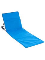 Nastaviteľná plážová podložka s opierkou - modrá