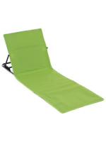 Nastaviteľná plážová podložka s opierkou - zelená