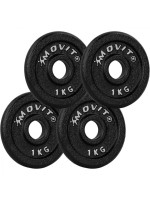 MOVIT sada 4 kusov závažia - 1 kg, liatina