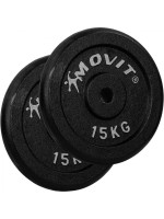 MOVIT sada 2 kusov závažia - 15 kg, liatina