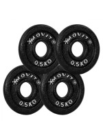 MOVIT sada 4 kusov závažia - 0,5 kg, liatina