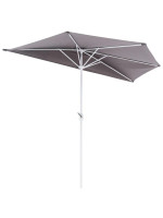 Balkónový slnečník polkruhový s kľučkou, 265 x 138 x 230 cm