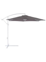 Závesný slnečník s kľučkou - antracit