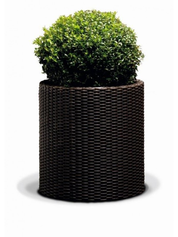 KETER kvetináč Cylinder, veľk. L - hnedá