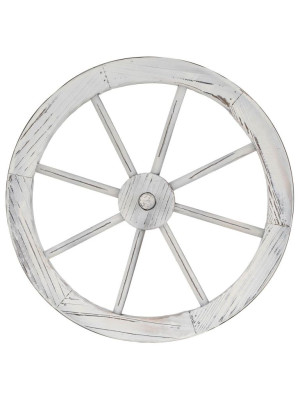 Garthen drevené koleso, štýlová dekorácia - 45 cm