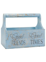 Dekoratívny kvetinový box - 30 x 17 x 25 cm, modrý