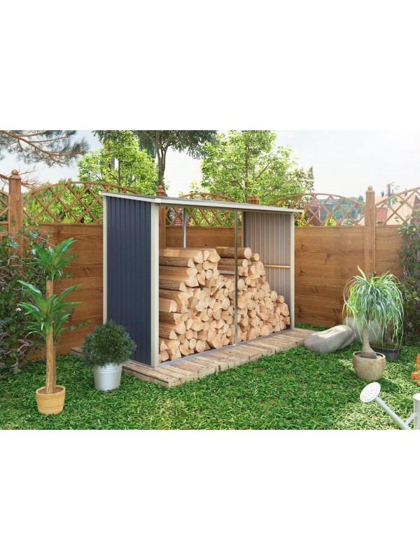 Záhradný prístrešok na drevo WA-C, 190 x 302 x 119 cm