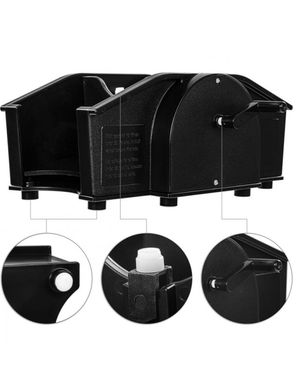 Mechanická miešačka kariet, čierna