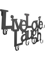 Nástenný vešiak so šiestimi háčikmi