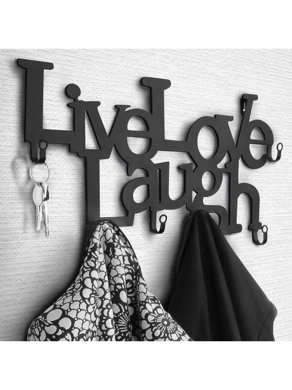 Nástenný vešiak so šiestimi háčikmi