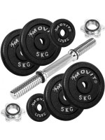 Jednoručná liatinová činka MOVIT - 25 kg