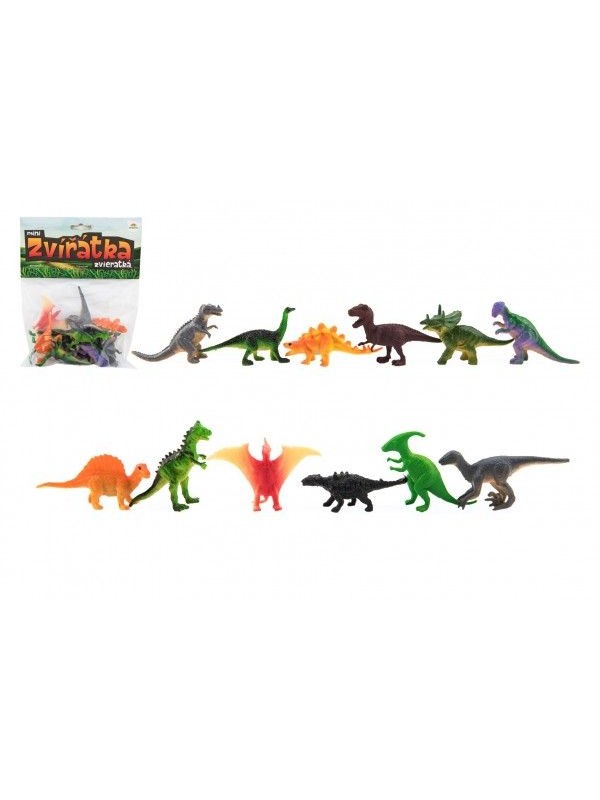 Zvieratká dinosaury - 12 ks