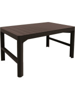 Záhradný stôl LYON rattan - hnedý