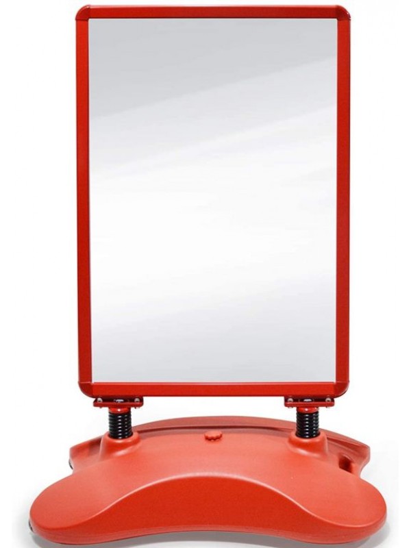 Reklamný stojan, červený, 635 x 1150 x 350 mm