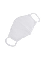 Bavlnené rúško dvojvrstvové - biele, 2 ks