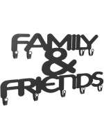 Nástenný vešiak s deviatimi háčikmi, Family & Friends