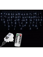 VOLTRONIC svetelný dážď 15 m, 600 LED, studená biela