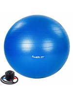MOVIT Gymnastická lopta s nožnou pumpou, 65 cm, modrá