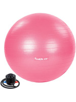 MOVIT Gymnastická lopta s nožnou pumpou, 85 cm, ružová