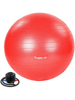 MOVIT Gymnastická lopta s nožnou pumpou, 85 cm, červená