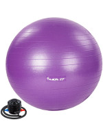 MOVIT Gymnastická lopta s nožnou pumpou, 85 cm, fialová
