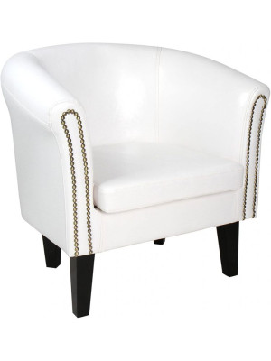 Kreslo Chesterfield, 58 x 71 x 70 cm, biele