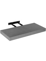 Stilista nástenná polica Volato, 80 cm, strieborná