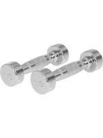 Gorilla Sports Pochrómované jednoručné činky, 2 x 1 kg