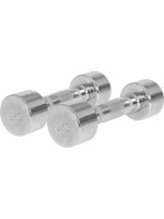 Gorilla Sports Pochrómované jednoručné činky, 2 x 2 kg