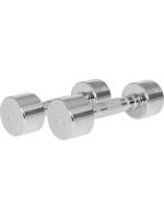 Gorilla Sports Pochrómované jednoručné činky, 2 x 3 kg