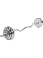 Gorilla Sports Obojručná sada činiek, chróm, 35 kg