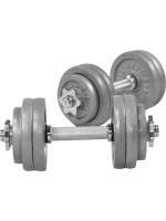 Gorilla Sports Sada liatinových činiek 30 kg, hviezdicové zámky