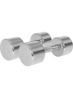 Gorilla Sports Pochrómované jednoručné činky, 2 x 9 kg