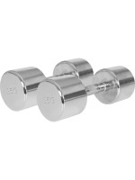 Gorilla Sports Pochrómované jednoručné činky, 2 x 12,5 kg