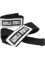 Gorilla Sports Popruhy na zápästie, čierna/biela