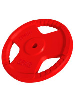 Gorilla Sports Liatinový činkový kotúč, pogumovaný, 25 kg