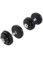 Gorilla Sports činkový set, pogumované kotúče, 30 kg