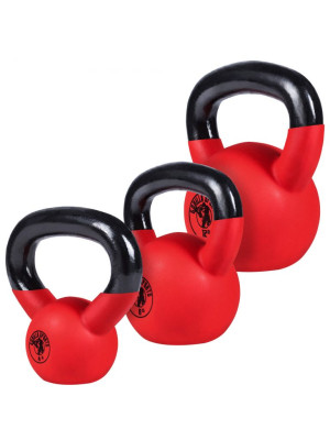 Gorilla Sports Sada kettlebellov, pogumovaný povrch, 24 kg